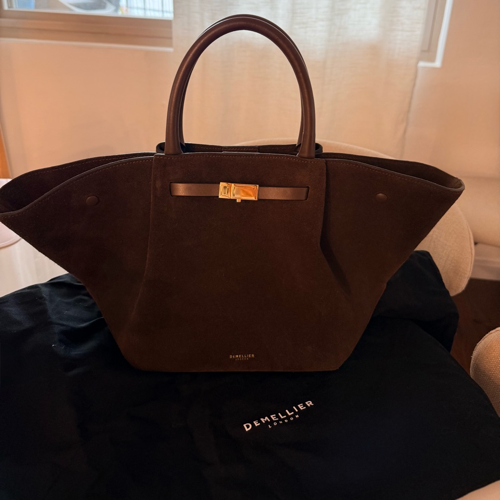 Demillier New York Midi In Brown Suede